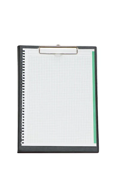 Open binder isolated on the white — Stock Photo, Image