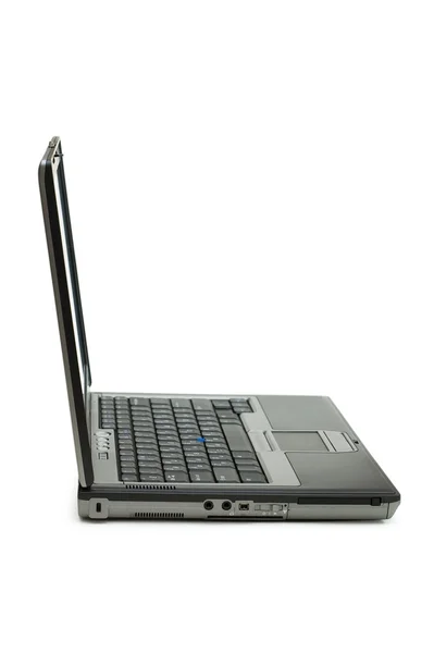 Silver laptop isolerat på vita — Stockfoto