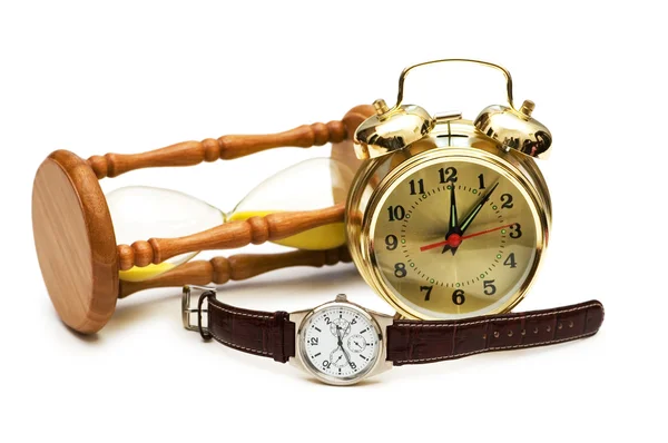 Czas koncepcja z zegarka, zegar — Zdjęcie stockowe