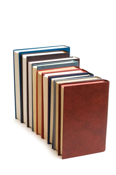 Varios libros aislados en el blanco —  Fotos de Stock