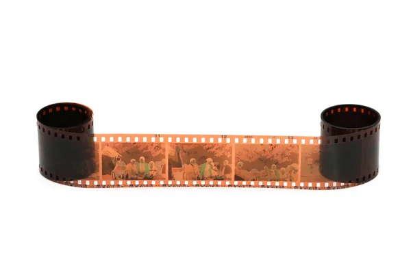 Roll of film isolated on the white — Stock Photo, Image