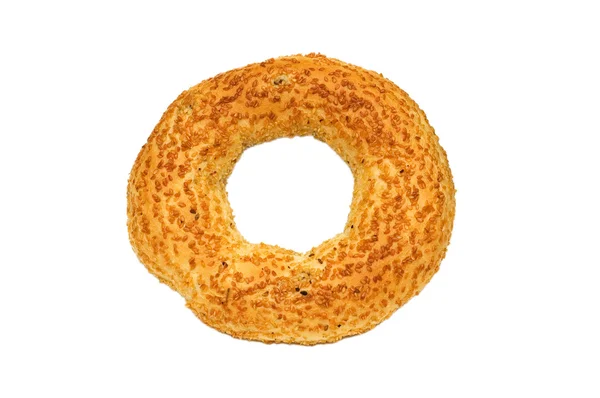 Doughnut with poppy-seeds isolated — Stock Photo, Image