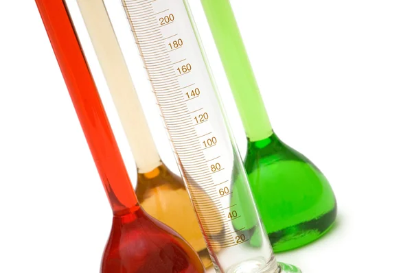 Close-up de vidro de medição isolado — Fotografia de Stock