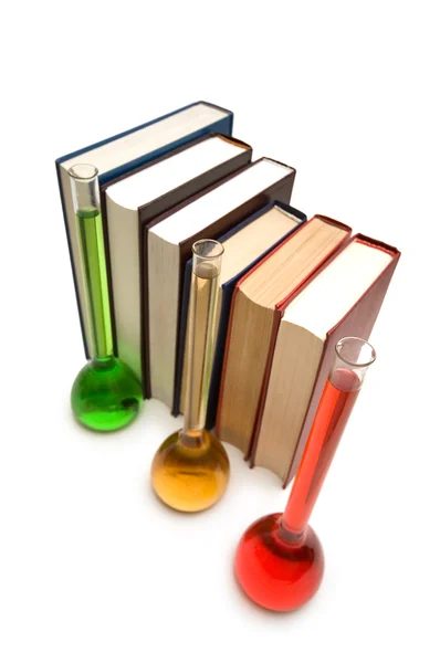 Books and tubes — Stock Photo, Image