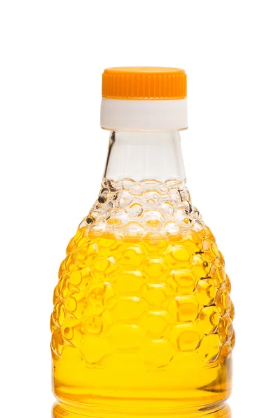 Close up of oil bottle isolated — Stock Photo, Image