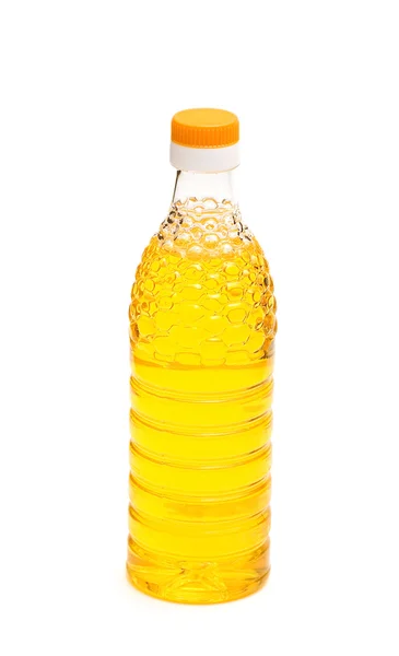 Sticlă de ulei de măsline izolată pe whie — Fotografie, imagine de stoc