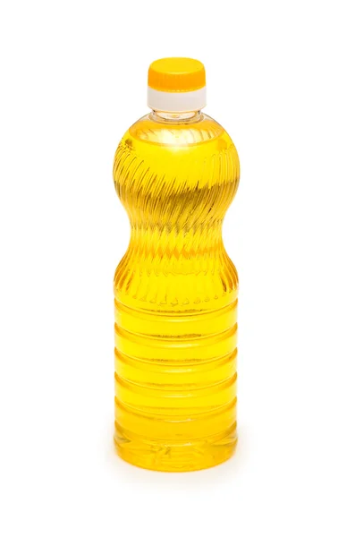 Garrafa de azeite isolada — Fotografia de Stock