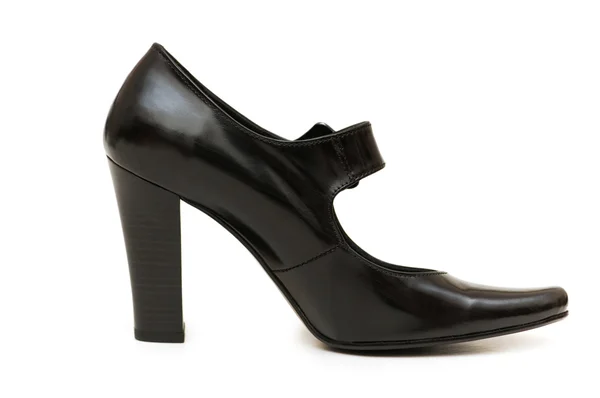 Izole siyah kadın ayakkabı — Stok fotoğraf