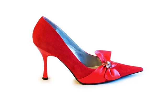 Zapato rojo aislado en el blanco —  Fotos de Stock