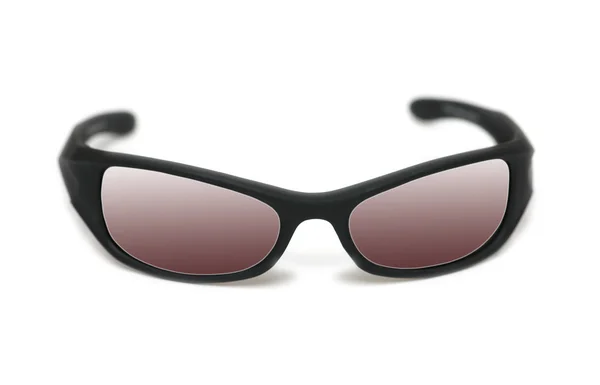 Óculos escuros pretos isolados no branco — Fotografia de Stock
