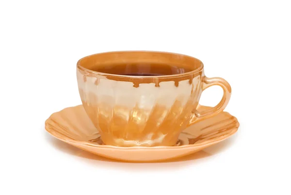 Taza de té aislado en el blanco —  Fotos de Stock