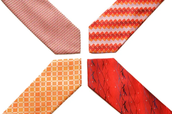 Selelction of ties isolated — Stock Photo, Image