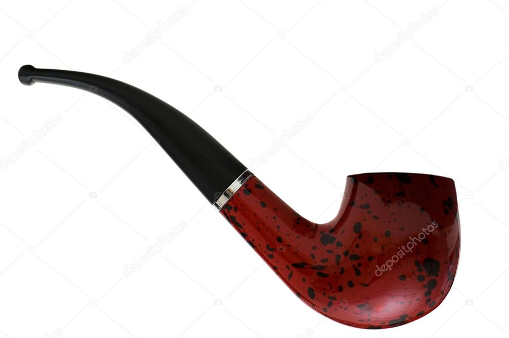 Smoking pipe isolated on the white