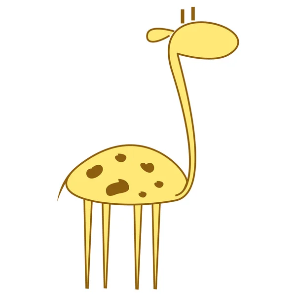 Eine niedliche Giraffe — Stockvektor