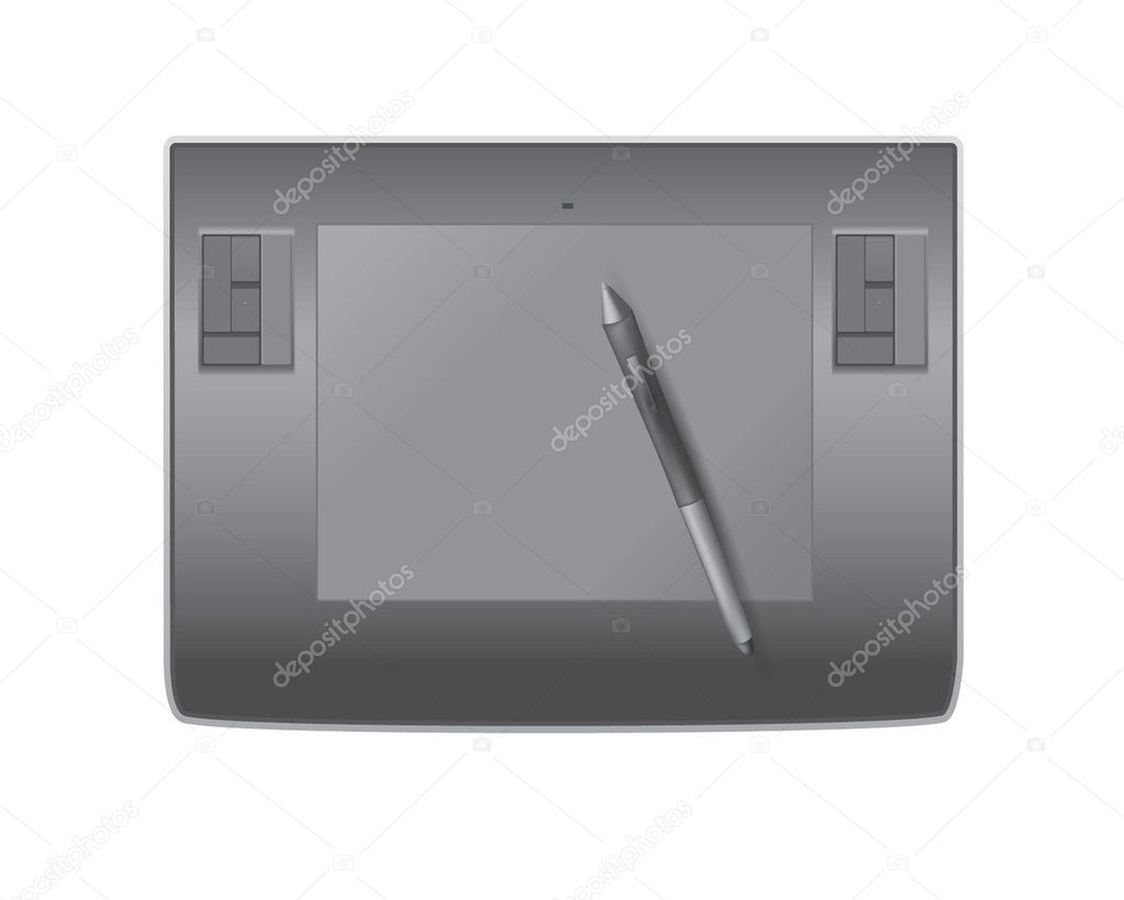 Digitizer with pen Stock Vector Image by ©Oliynyk 1236422