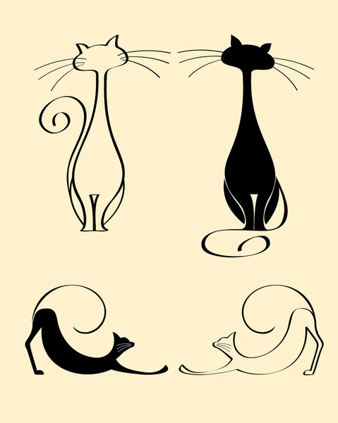 Gatos — Archivo Imágenes Vectoriales
