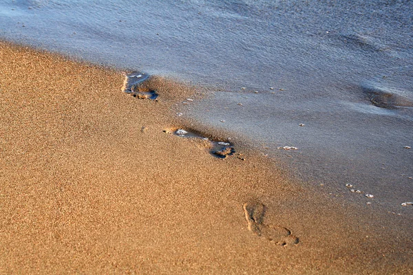 stock image Footprint on the sand