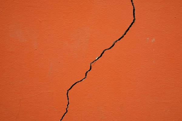 Rachadura em uma parede — Fotografia de Stock