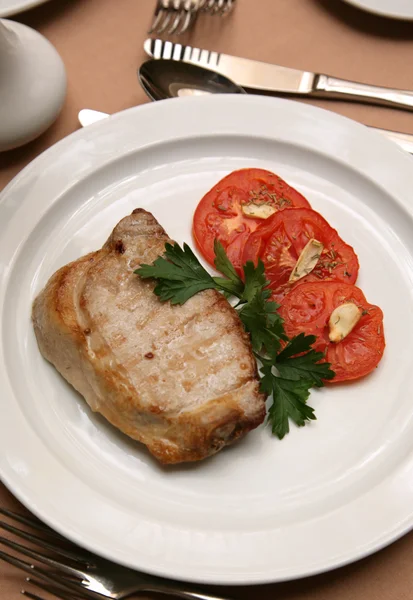 고기와 토마토 — 스톡 사진