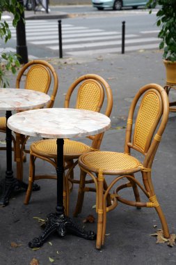 Street cafe in Paris clipart