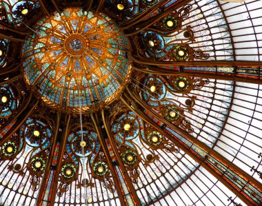 Ceiling in Galleries Lafayette clipart