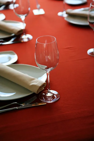 Served table at restaurant — Stock Photo, Image