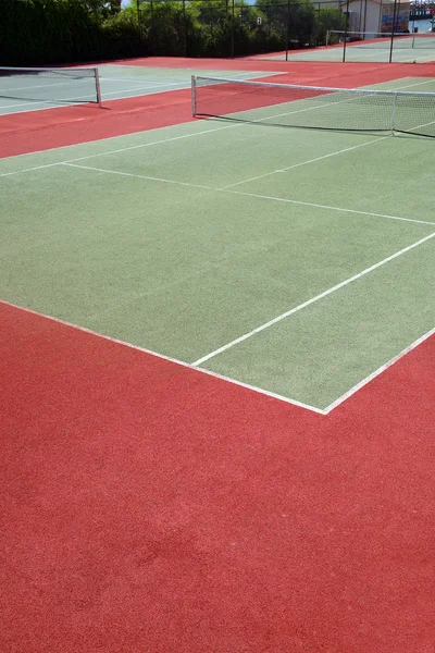 Відкритий тенісний корт — стокове фото
