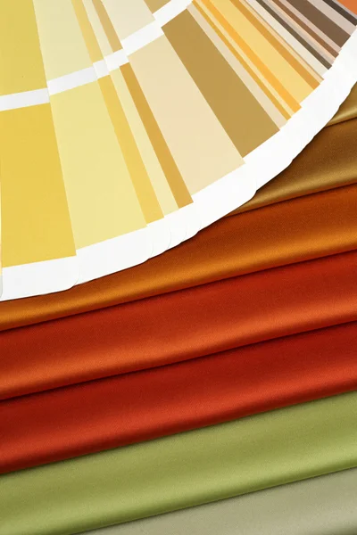 Kumaş ve açık renk kartelası — Stok fotoğraf