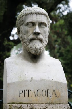 Sculpture of Pythagoras clipart