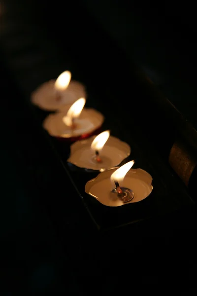 Τέσσερις κερί — Φωτογραφία Αρχείου