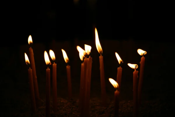 Conflagrant κεριά — Φωτογραφία Αρχείου