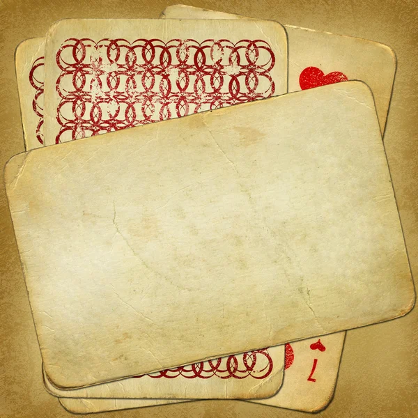 Altes Kartenspiel aus alten Zeiten Stockbild