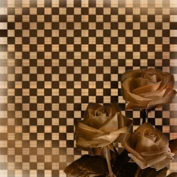Гламурний фон з букетом троянд — стокове фото