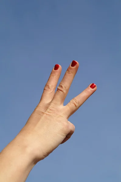 Três dedos — Fotografia de Stock
