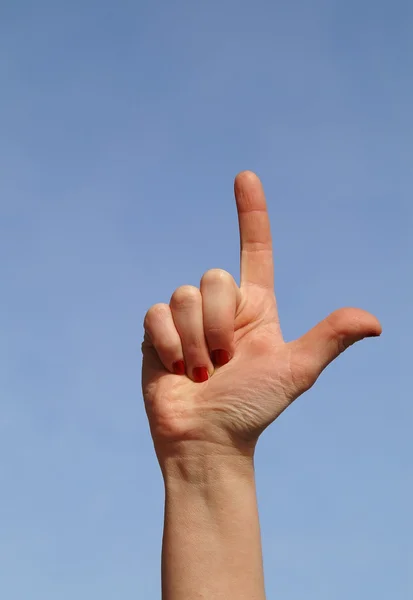 Руки знак — стокове фото