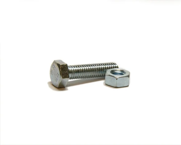 Bolt and screw-nut — Stock Photo, Image