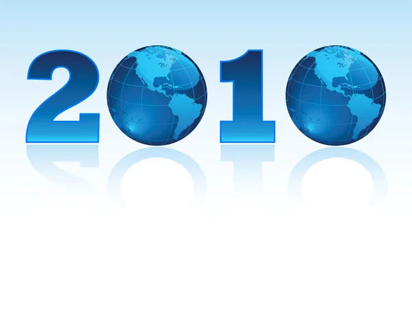 Новий 2010 рік у світі — стоковий вектор