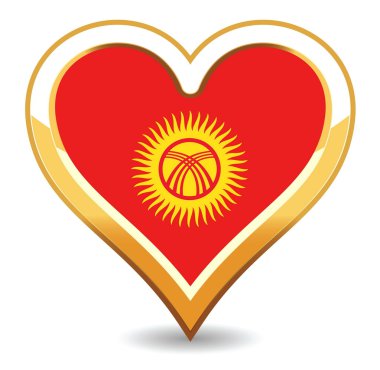 kalp Kırgızistan bayrağı
