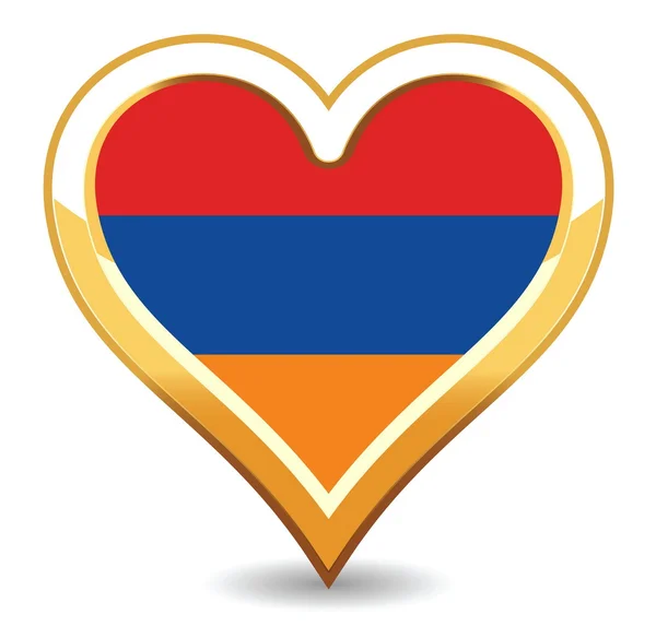 stock vector Heart Armenia Flag