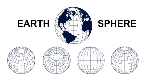 Earth Sphere — Stock Vector