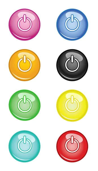 Switch off Buttons — Stock Vector