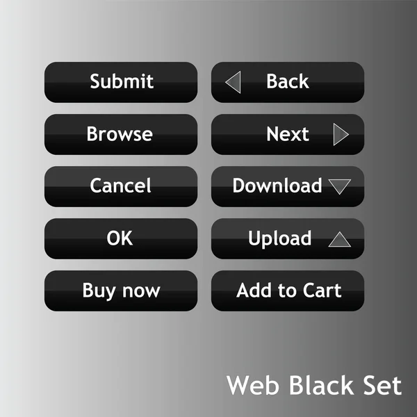 Web buttons — Stock Vector