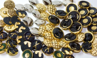 birçok çeşitleri düğmesi