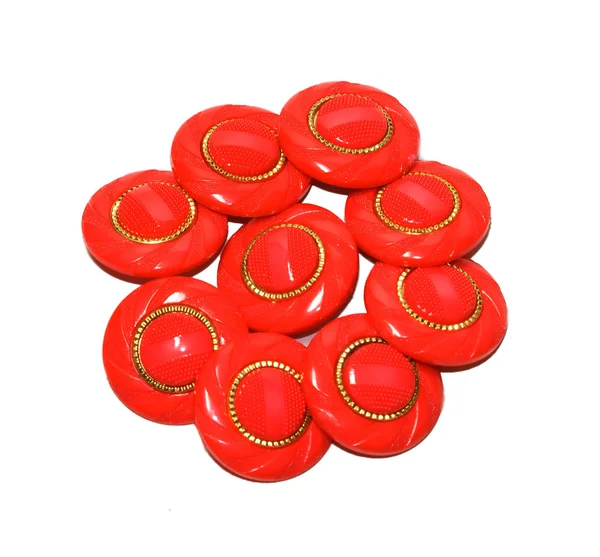 Botão multi vermelho — Fotografia de Stock