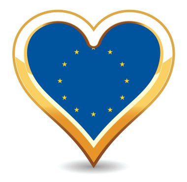 kalp Avrupa bayrağı