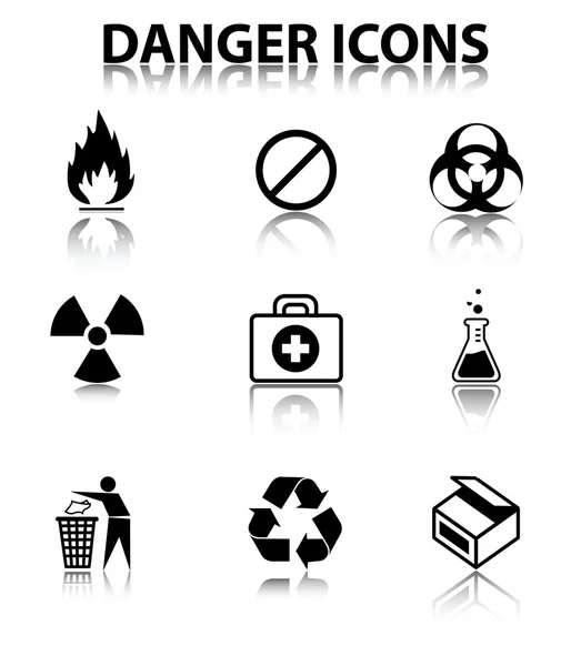 Niebezpieczeństwo ikony — Wektor stockowy