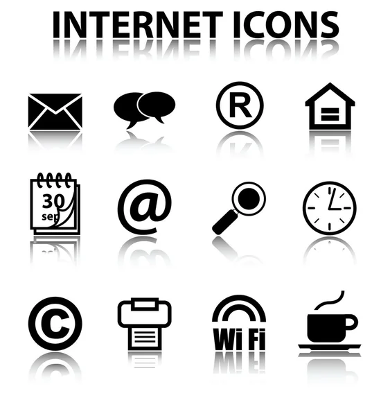 Iconos de Internet — Archivo Imágenes Vectoriales