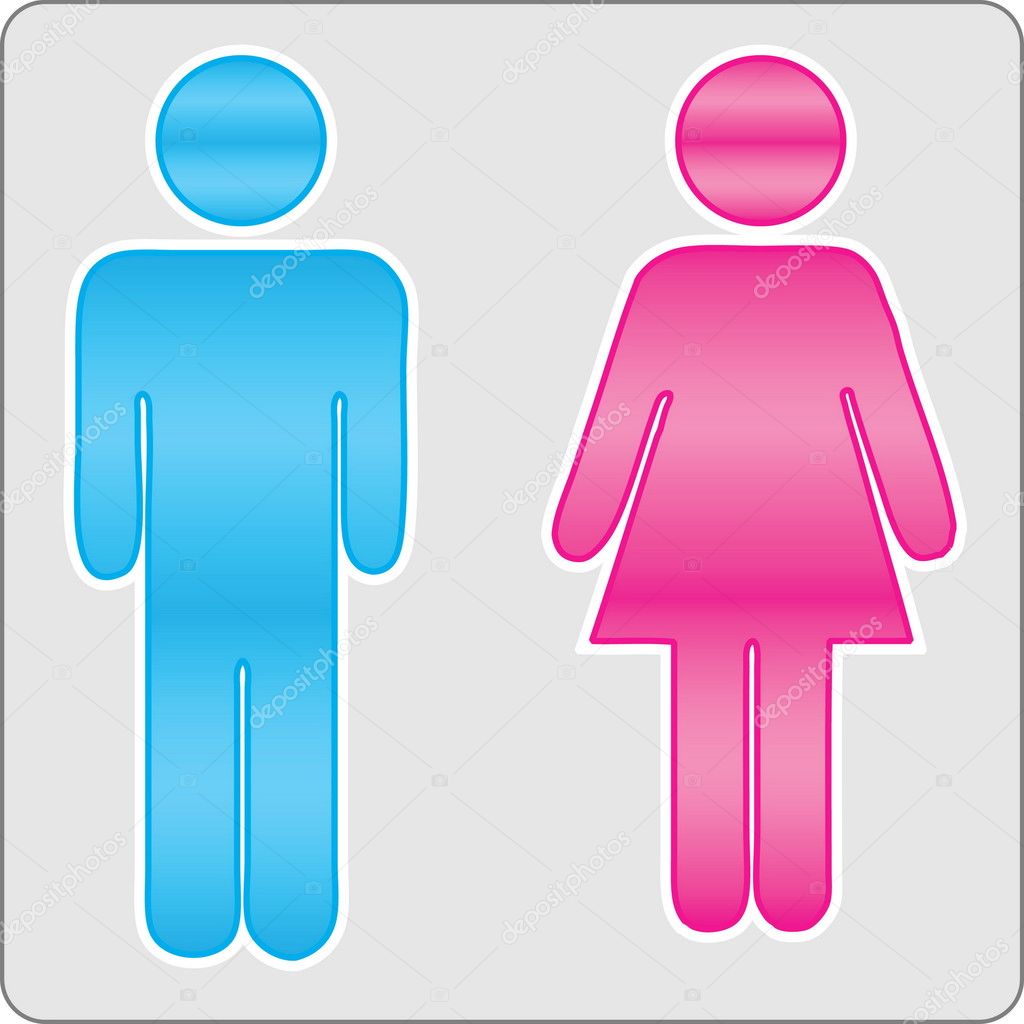 Sign male and female — Stock Vector © artlosk #1254191