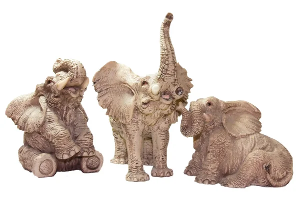 หลายรูปปั้นช้าง — ภาพถ่ายสต็อก