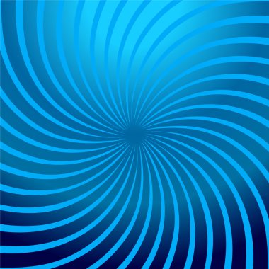 Twirl blue abstract clipart